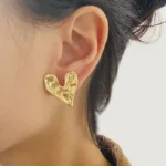 Crushed Heart Earring - Image 3