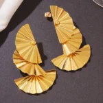 Triple Pleat Totem Earring - Image 4