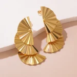 Triple Pleat Totem Earring - Image 2