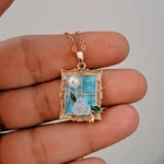 Porcelain Frame Necklace - Image 3