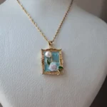 Porcelain Frame Necklace - Image 2