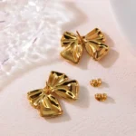 Coquette Pleat Earrings - Image 2