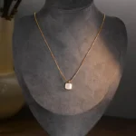 Alabaster Frame Pendant Necklace - Image 5