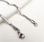 Herringbone Silver Line bracelet - Image 3
