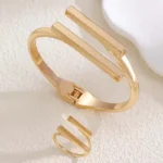 Symmetry Beam Ring and Bracelet Set