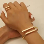 Symmetry Beam Ring and Bracelet Set - Image 2