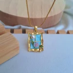 Porcelain Frame Necklace