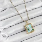 Porcelain Frame Necklace - Image 5