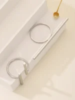 Linear Edge Duo Ring Set - Image 3