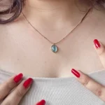 Aqua Tideglass Pendant Necklace - Image 5