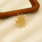 Solar Spiral Statement Adjustable Ring - Image 2