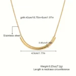 Arc Tube Pendant Necklace - Image 5