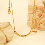 Arc Tube Pendant Necklace - Image 2