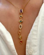 Rainbow Soul Long Drop Necklace - Image 4