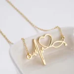 Auric Pulse Heart Pendant Necklace