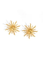 Auric Sun Ray Stud Earrings - Image 7
