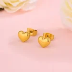 Chunky Love Heart Earrings - Image 5