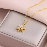Baguette Snowflake Necklace - Image 5