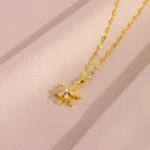 Baguette Snowflake Necklace - Image 4
