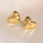 Chunky Love Heart Earrings