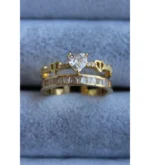Royal Crown Heart Adjustable Ring - Image 6
