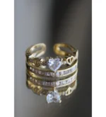 Royal Crown Heart Adjustable Ring - Image 4
