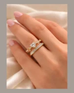 Royal Crown Heart Adjustable Ring - Image 2