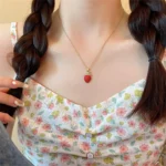 Sweet Ruby Strawberry Necklace - Image 4