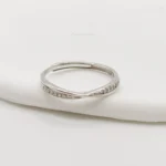 Silken Cross Wave Adjustable Ring - Image 4