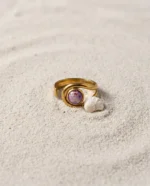 Amethyst Eye Wave Ring - Image 2