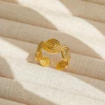 Ancient Spiral Coin Band Ring - Image 6