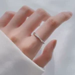 Silken Cross Wave Adjustable Ring - Image 10