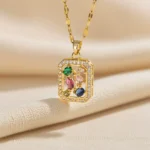 Prismatic Garden Frame Necklace