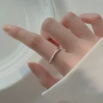 Silken Cross Wave Adjustable Ring - Image 11