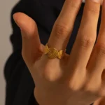 Ancient Spiral Coin Band Ring - Image 4