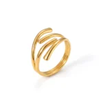 Sleek Spiral Wrap Open Ring - Image 8