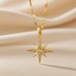 Radiant Compass Star Necklace