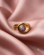 Amethyst Eye Wave Ring - Image 4