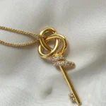 Love Knot Key Pendant Necklace