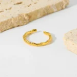 Bamboo Stem Cuff Ring