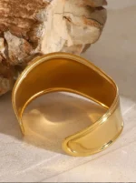 Sculptural Wave Cuff Bracelet - Image 9
