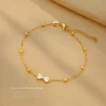 Dainty Bow Charm Chain Bracelet - Image 5