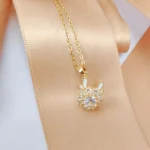 Sparkle Bunny Ears Necklace - Image 2