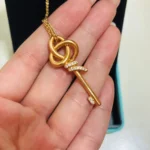 Love Knot Key Pendant Necklace - Image 5