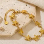 Coastal Starfish Chain Bracelet