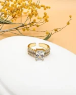 Dazzling Cluster CZ Adjustable Ring - Image 2