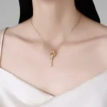 Love Knot Key Pendant Necklace - Image 6