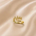 Sparkling Pulse adjustable ring