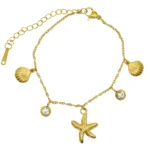 Seashell Starfish Charm Bracelet - Image 3