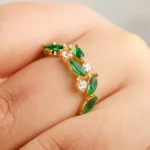 Emerald Vine Cluster Ring - Image 4